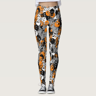 Skull Confetti Leggings - Multi