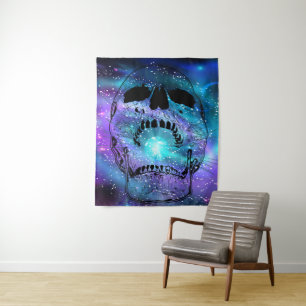 Skull consuming the planet - Skulls Tapestry