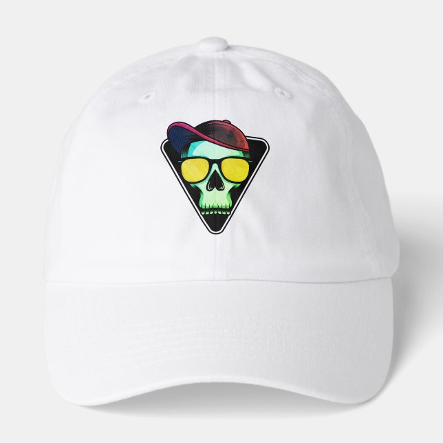 Skull, Cool, Bones Hat (Front)