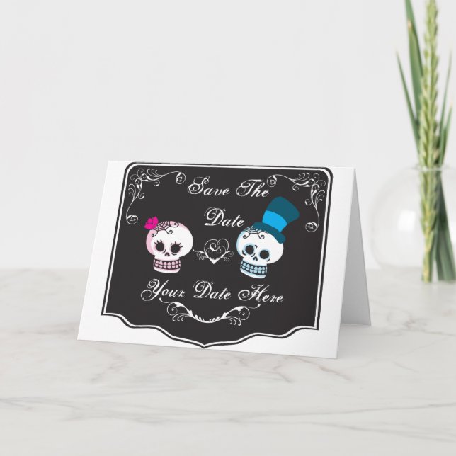 Skull Couple Invitation (Front)