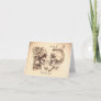 Skull couple old wedding thank you cards