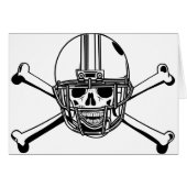 Skull & Cross Bones Football Player (Front Horizontal)