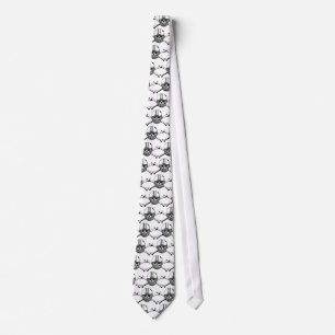Skull & Cross Bones Football Player Neck Tie