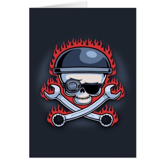 Skull & Cross Wrenches Card