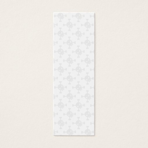 Customizable Skull &amp; Crossbone Bookmark Business Card