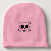 Skull & Crossbones Baby Girl Hat (Front)