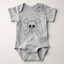 Skull & Crossbones Baby Suit Baby Bodysuit