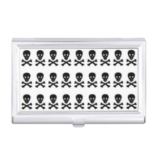 SKULL & CROSSBONES BUSINESS CARD CASE