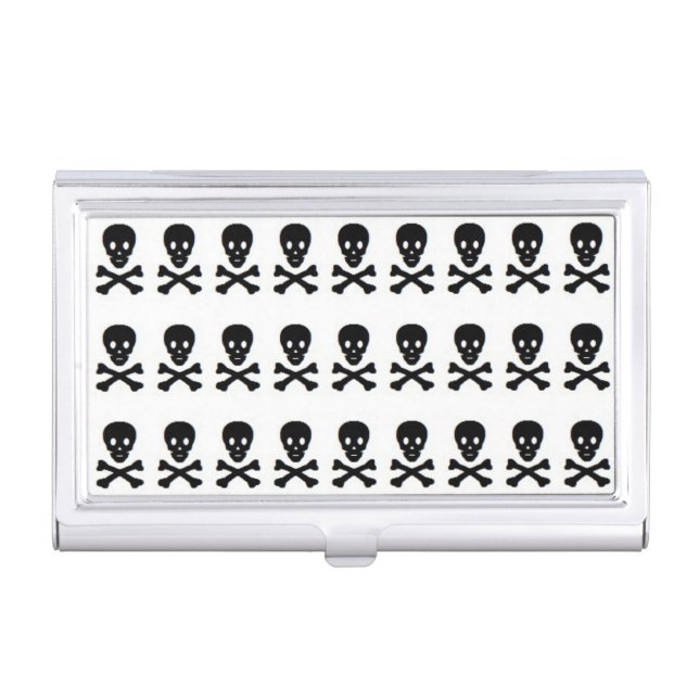 SKULL & CROSSBONES BUSINESS CARD CASE (Front)