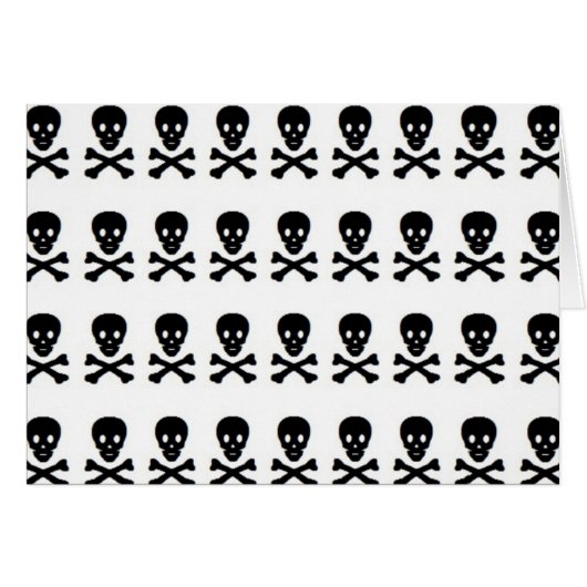 SKULL & CROSSBONES CARDS (Front Horizontal)