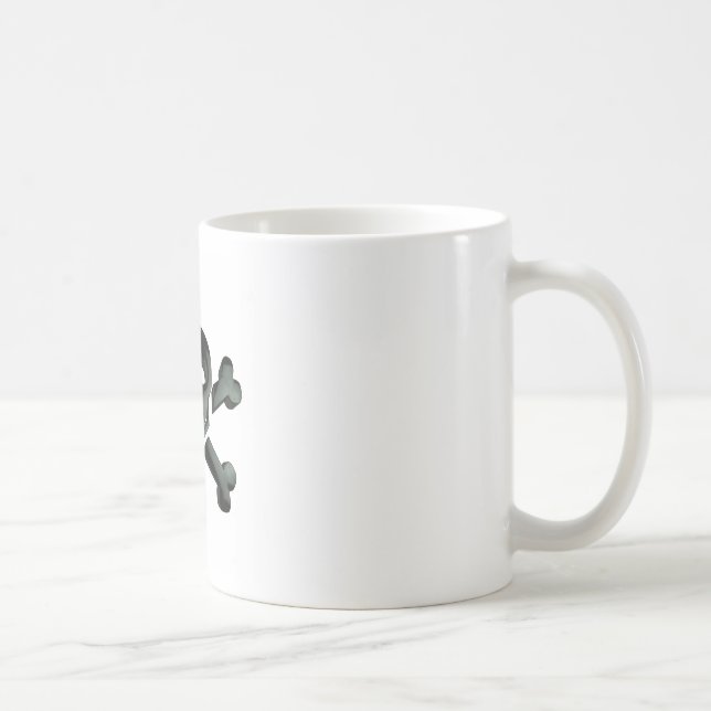 skull crossbones coffee mug (Right)