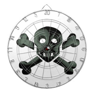 skull crossbones dart board