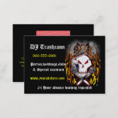 skull & crossbones DJ Business Card (Front/Back)