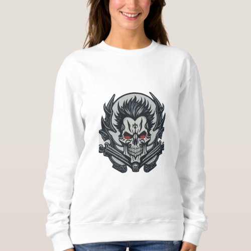 Skull  Crossbones Emblem of Rebellion Sweatshirt