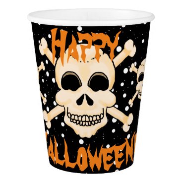 Skull & Crossbones Halloween Paper Cups Skull & Crossbones Halloween Paper Cups