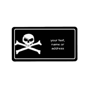 Skull & Crossbones - Jolly Roger Label