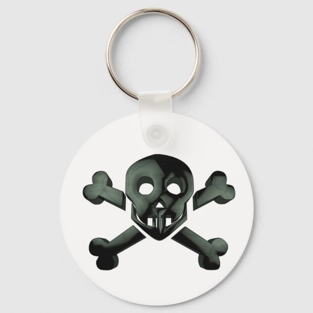 skull crossbones keychain (Front)