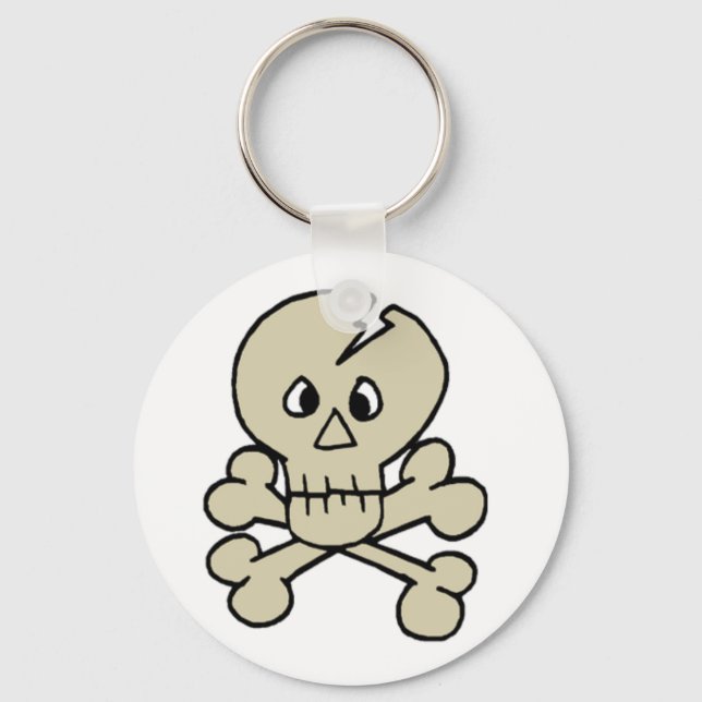 Skull Crossbones Keychains (Front)