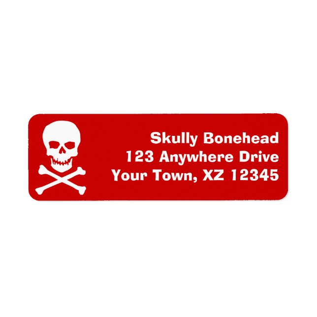 Skull & Crossbones Label (Front)