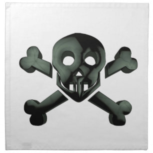 skull crossbones napkin