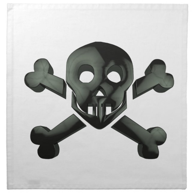 skull crossbones napkin (Front)