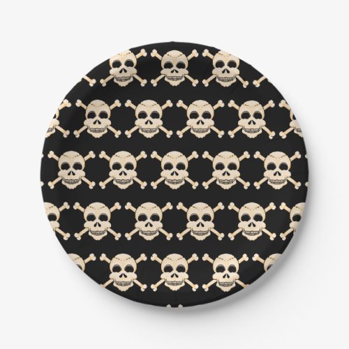 Skull  Crossbones Paper Plates