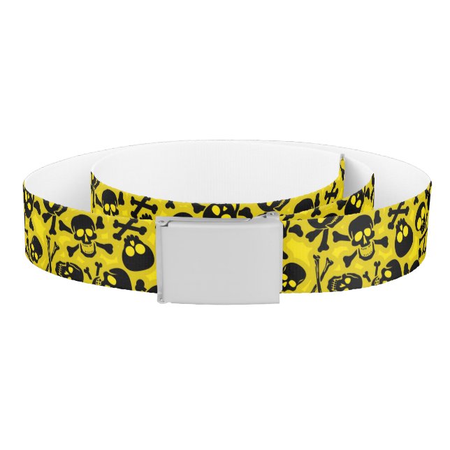 Skull & Crossbones Pattern Belt (Coil)