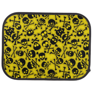 Skull & Crossbones Pattern Car Floor Mat