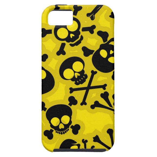 Skull & Crossbones Pattern Case-Mate iPhone Case (Back)