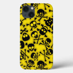 Skull &amp; Crossbones Pattern iPhone 13 Case