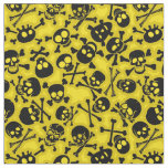 Skull &amp; Crossbones Pattern Fabric