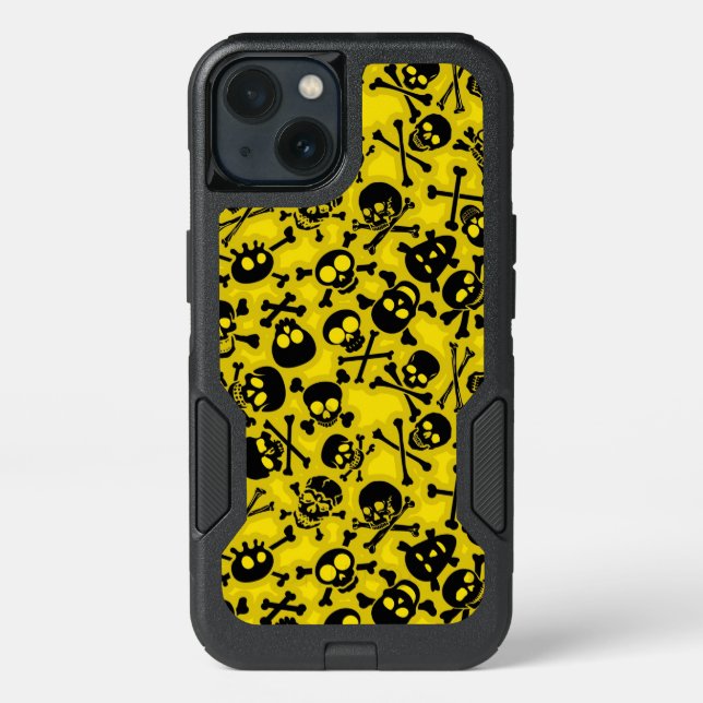 Skull & Crossbones Pattern Otterbox iPhone Case (Back)