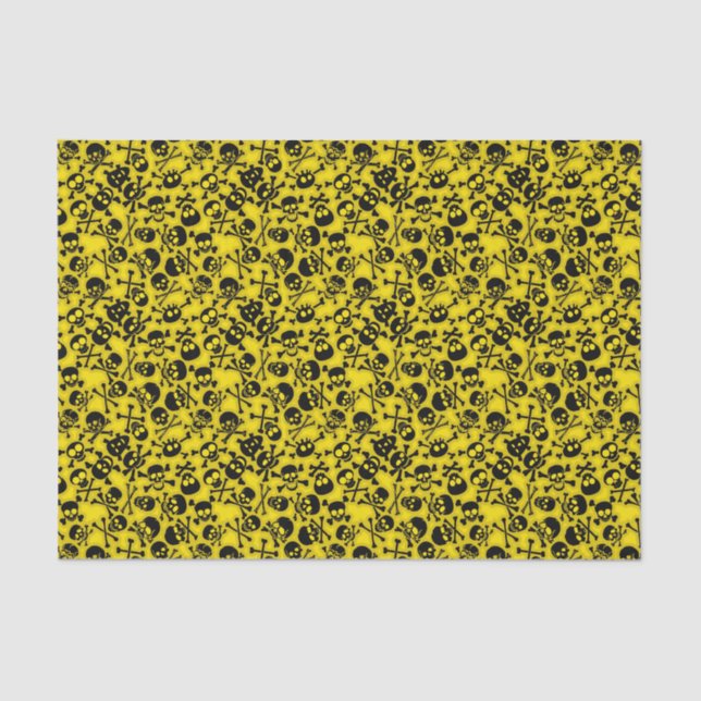 Skull & Crossbones Pattern Tissue Paper (Front)