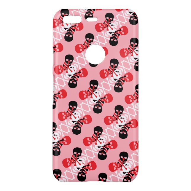 Skull & Crossbones Pattern Uncommon Google Pixel Case (Back)