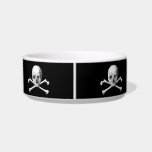 Skull & Crossbones Pet Bowl<br><div class="desc">Vintage illustration of a skull and cross bones.</div>