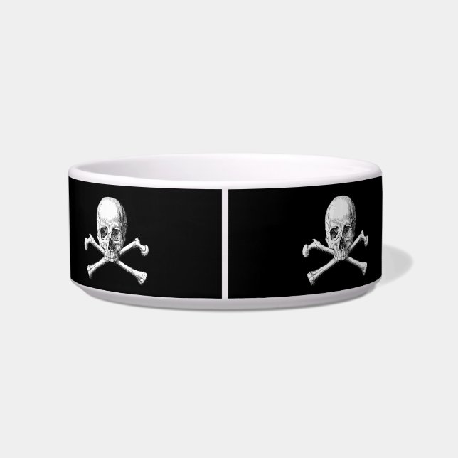 Skull & Crossbones Pet Bowl (Back)