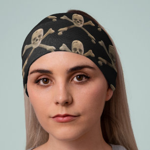Skull Crossbones Pirate Goth Bandana