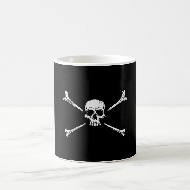  Skull & Crossbones Rebel  Coffee Mug (Center)