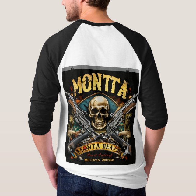  "Skull & Crossbones Rock Band Tee" T-Shirt (Back)