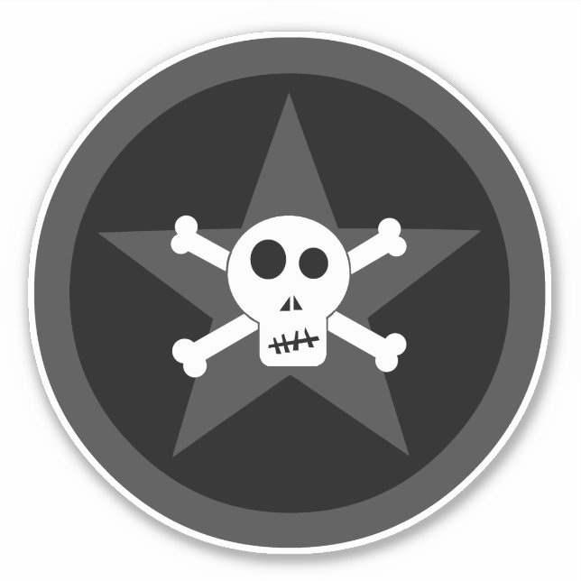 Skull & Crossbones Sticker (Front)