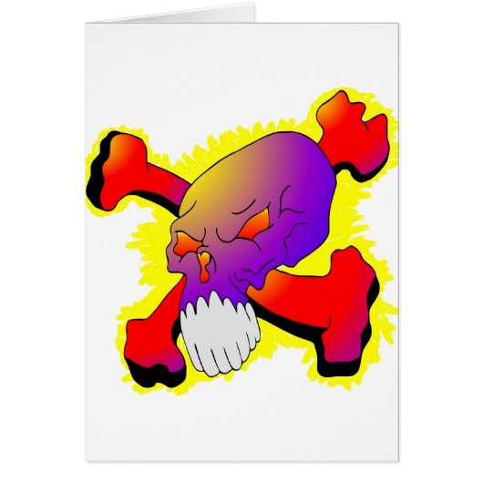 Skull & CrossBones Tattoo Cards (Front)