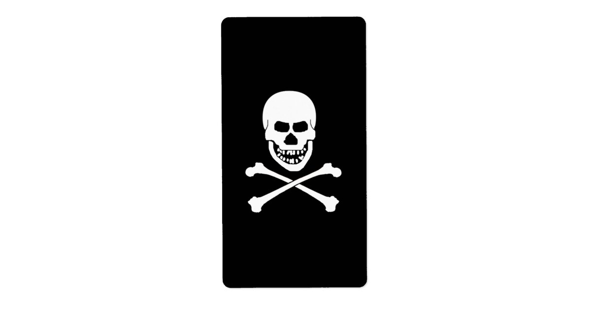 Skull & Crossbones Wine Labels | Zazzle