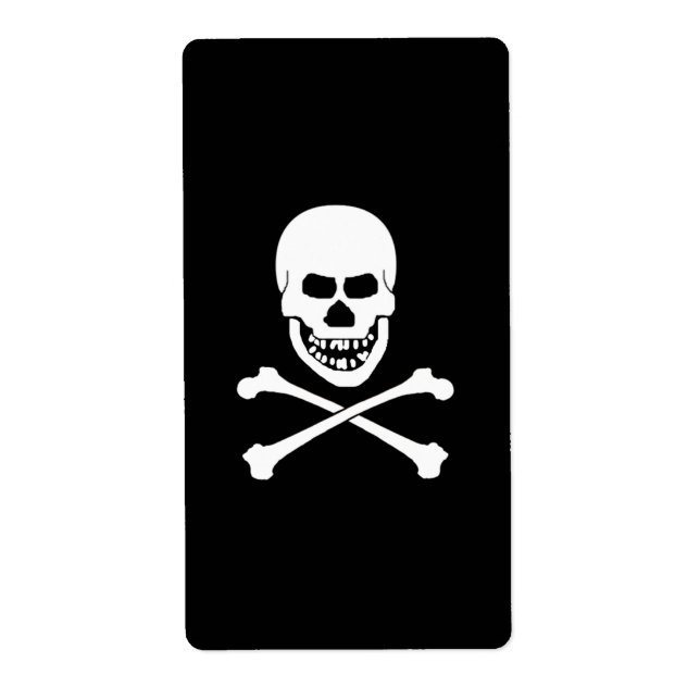 Skull & Crossbones Wine Labels (Front)