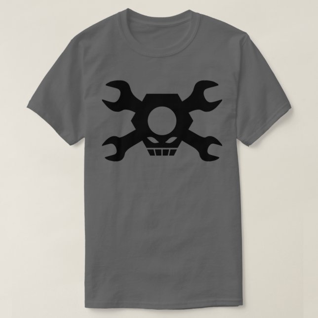 Skull Crossbones Wrenches Nuts 1  T-Shirt (Design Front)
