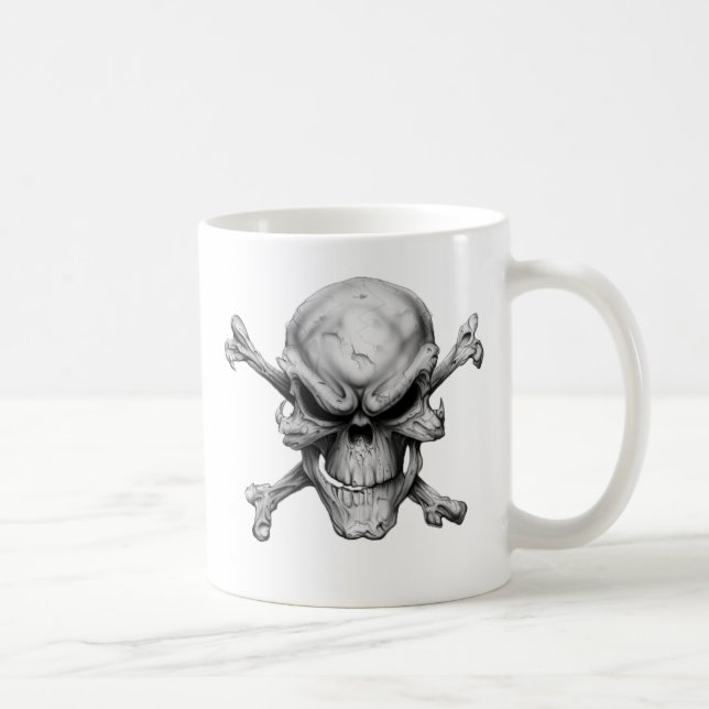 Skull Crossed Bones Coffee Mug (Right)