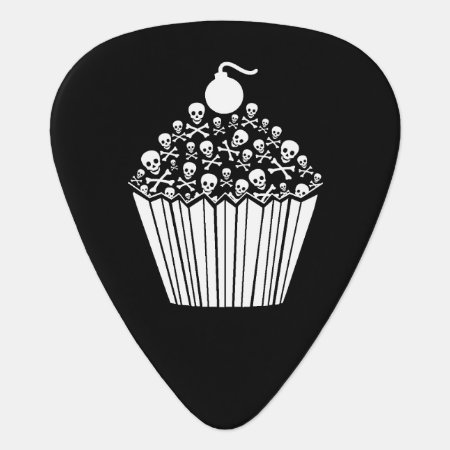 Skull Cupcake Guitar Pick