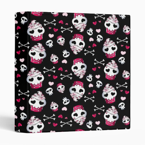 Skull Cupcake Madness Binder