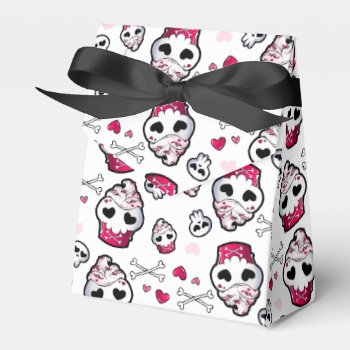 Skull Cupcake Madness Favor Boxes by YamPuff at Zazzle