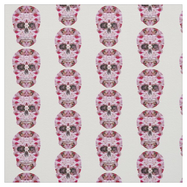 Skull Custom Cotton Twill (58" width) Fabric (Swatch)
