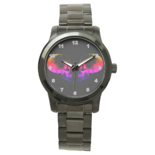 Skull Custom Oversized Black Bracelet men's watch